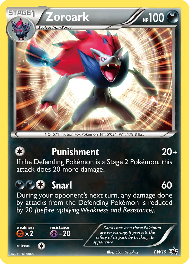 Zoroark - BW Black Star Promos