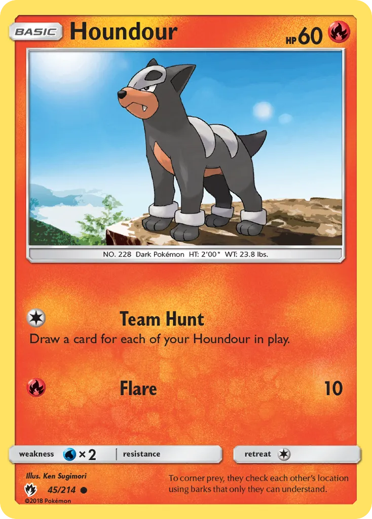Houndour - Lost Thunder
