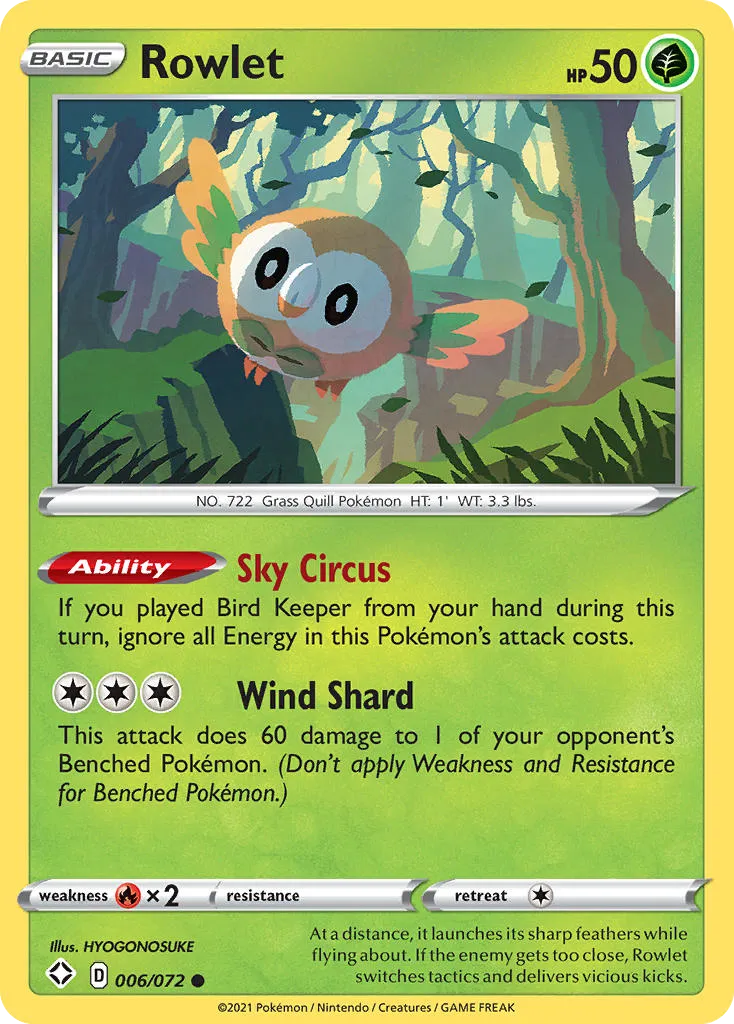 Rowlet - Shining Fates