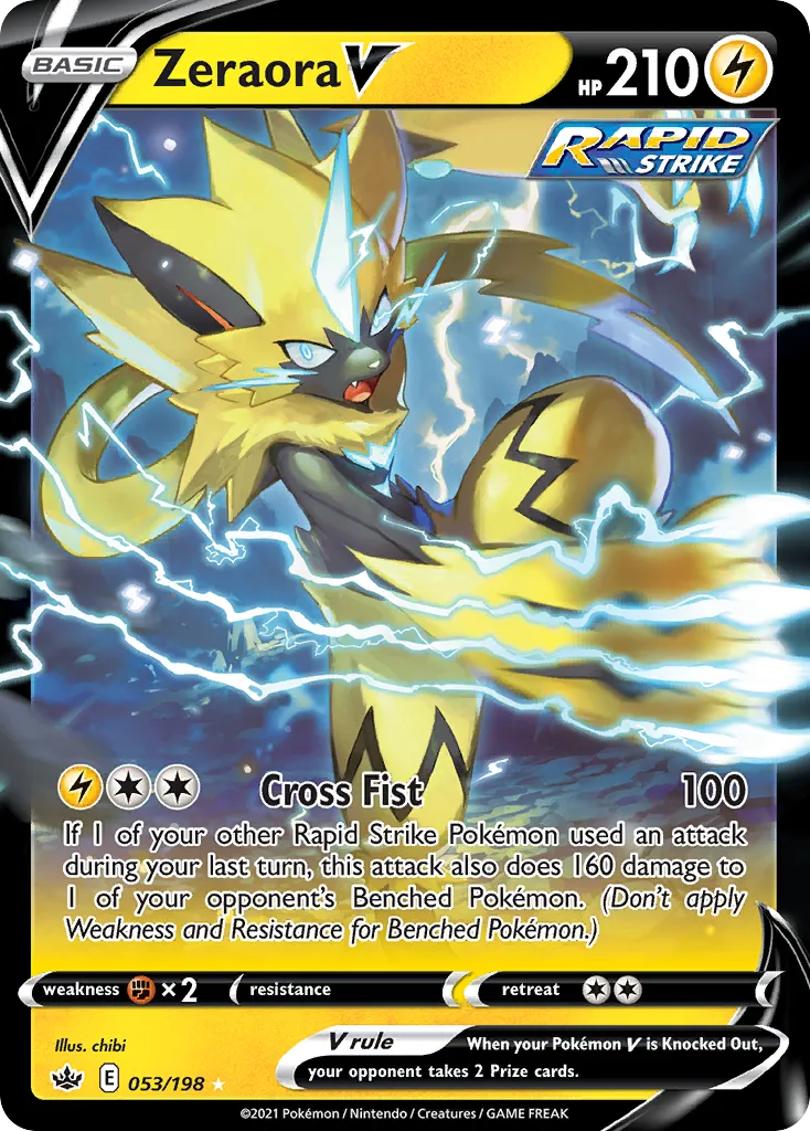 Zeraora V - Chilling Reign