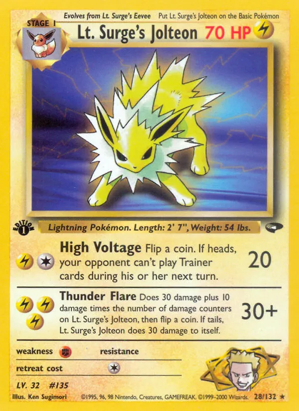 Lt. Surge's Jolteon - Gym Challenge