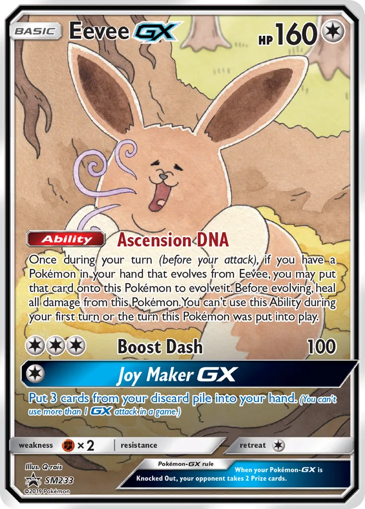 Eevee-GX - SM Black Star Promos