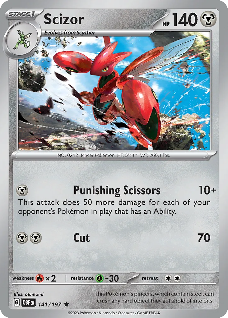 Scizor - Obsidian Flames