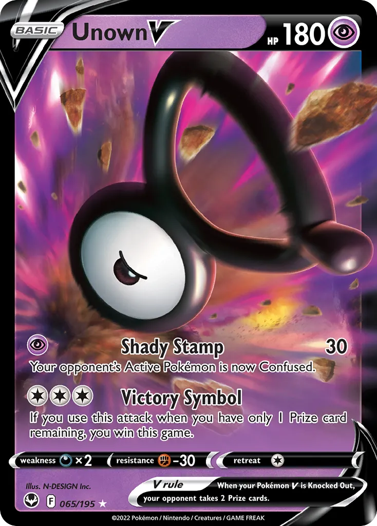 Unown V - Silver Tempest