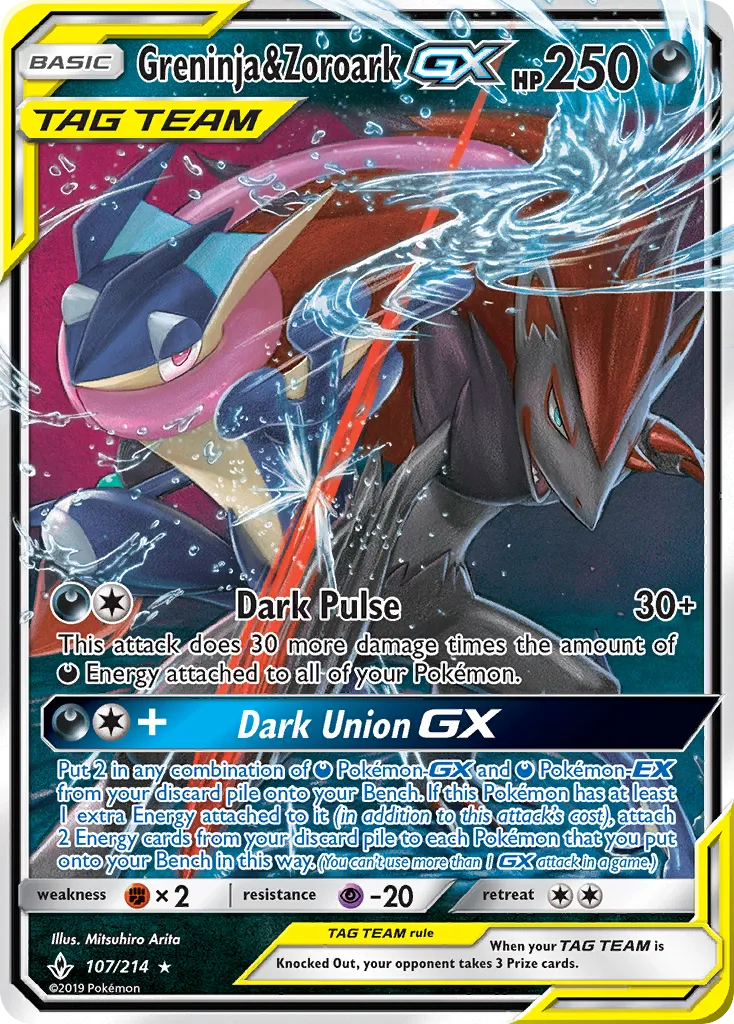 Greninja & Zoroark-GX - Unbroken Bonds
