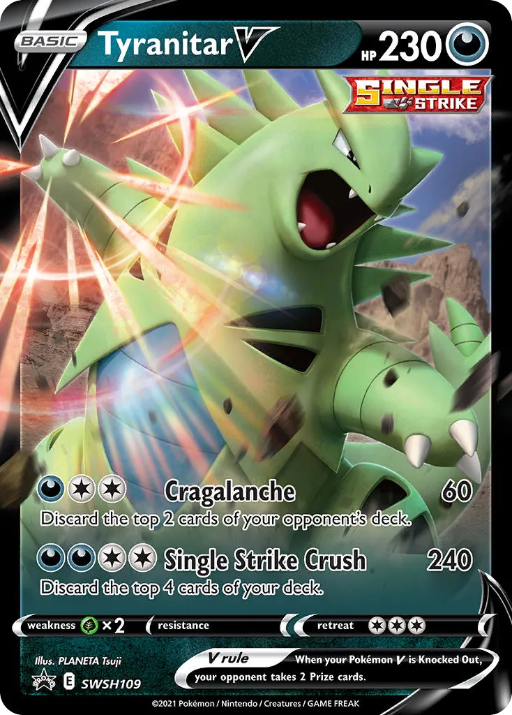 Tyranitar V - SWSH Black Star Promos
