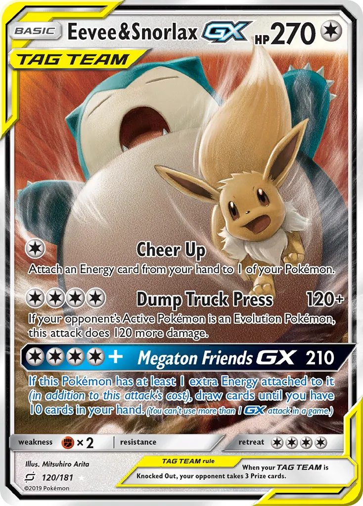 Eevee & Snorlax-GX - Team Up
