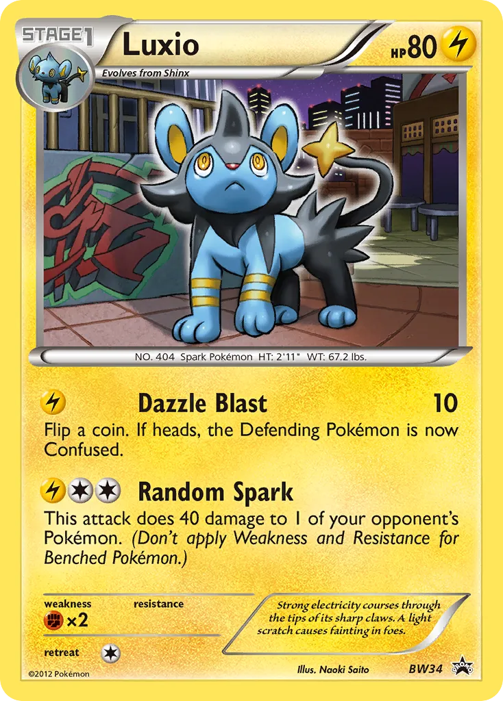 Luxio - BW Black Star Promos