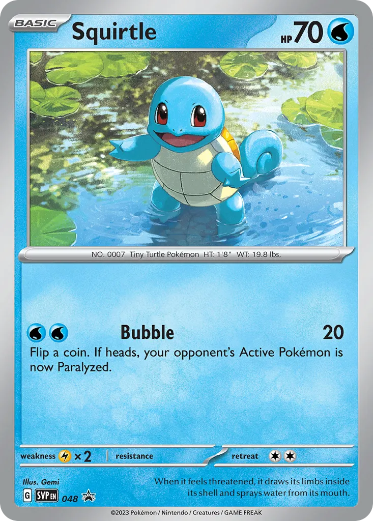 Squirtle - Scarlet & Violet Black Star Promos