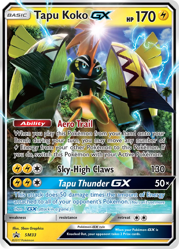 Tapu Koko-GX - SM Black Star Promos