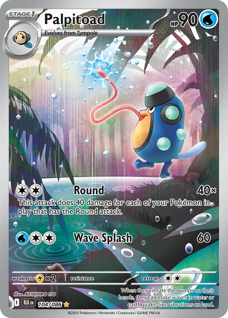 Palpitoad - Black Bolt