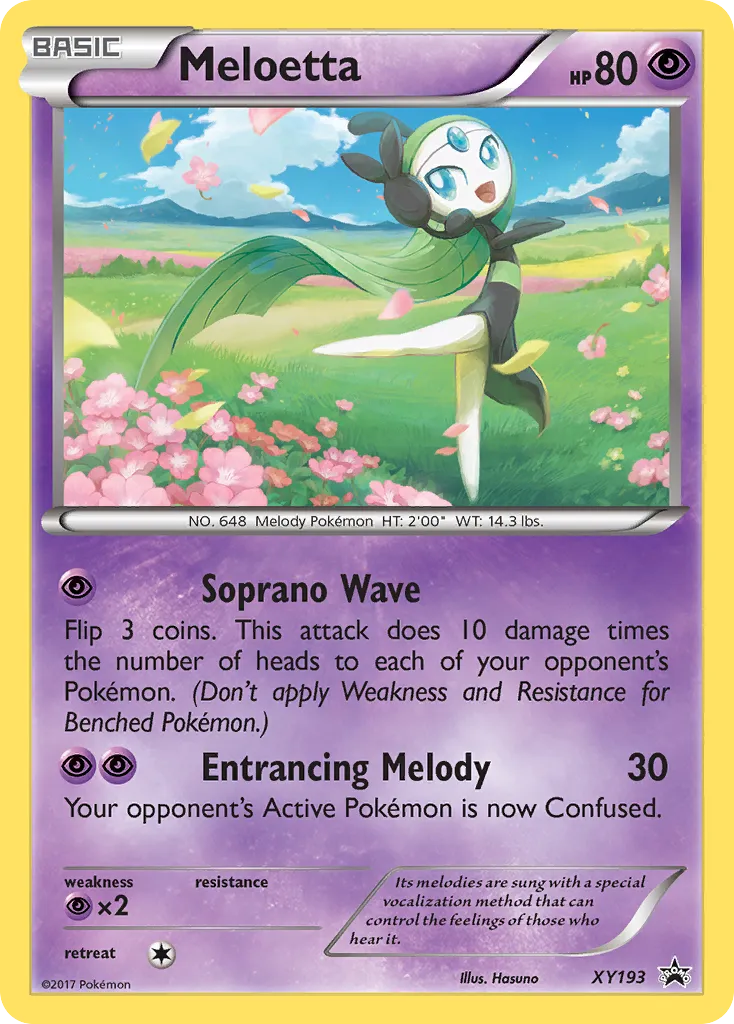 Meloetta - XY Black Star Promos