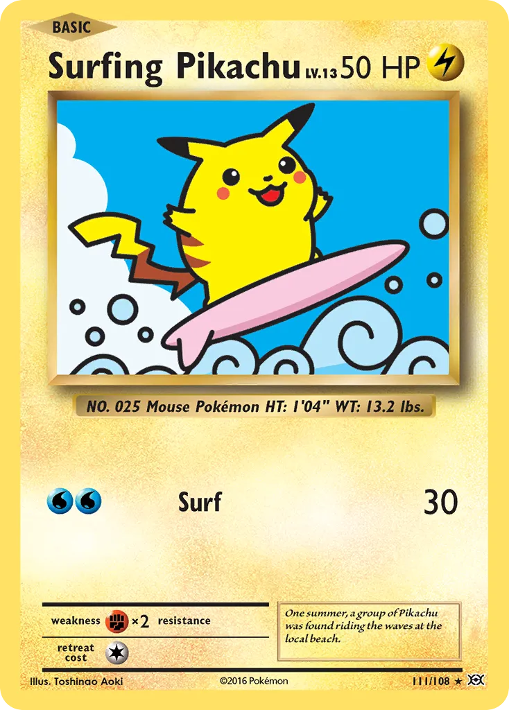Surfing Pikachu - Evolutions