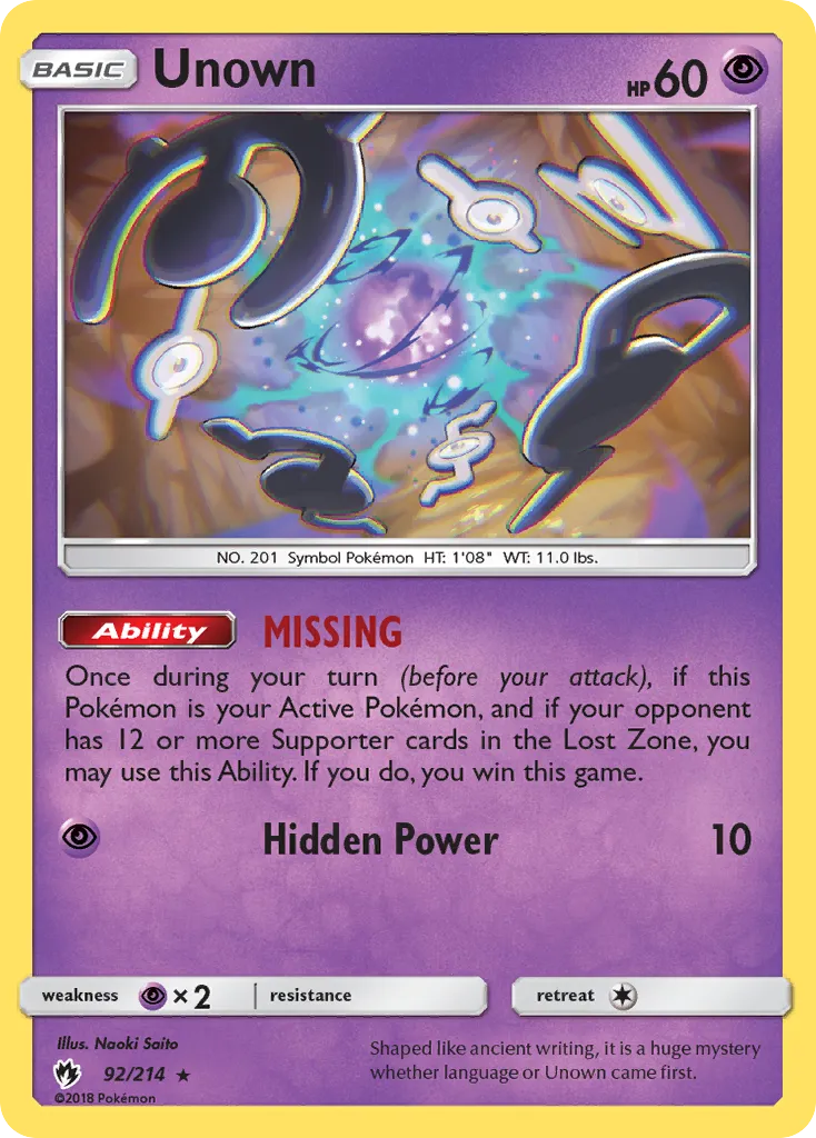 Unown - Lost Thunder