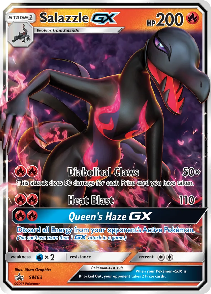 Salazzle-GX - SM Black Star Promos