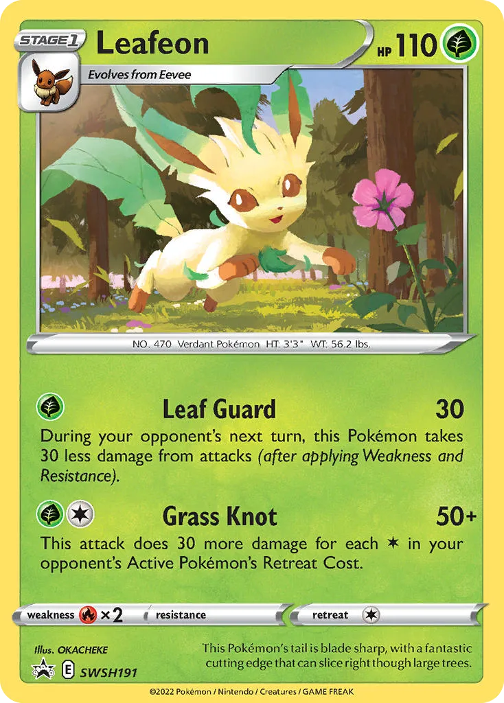 Leafeon - SWSH Black Star Promos