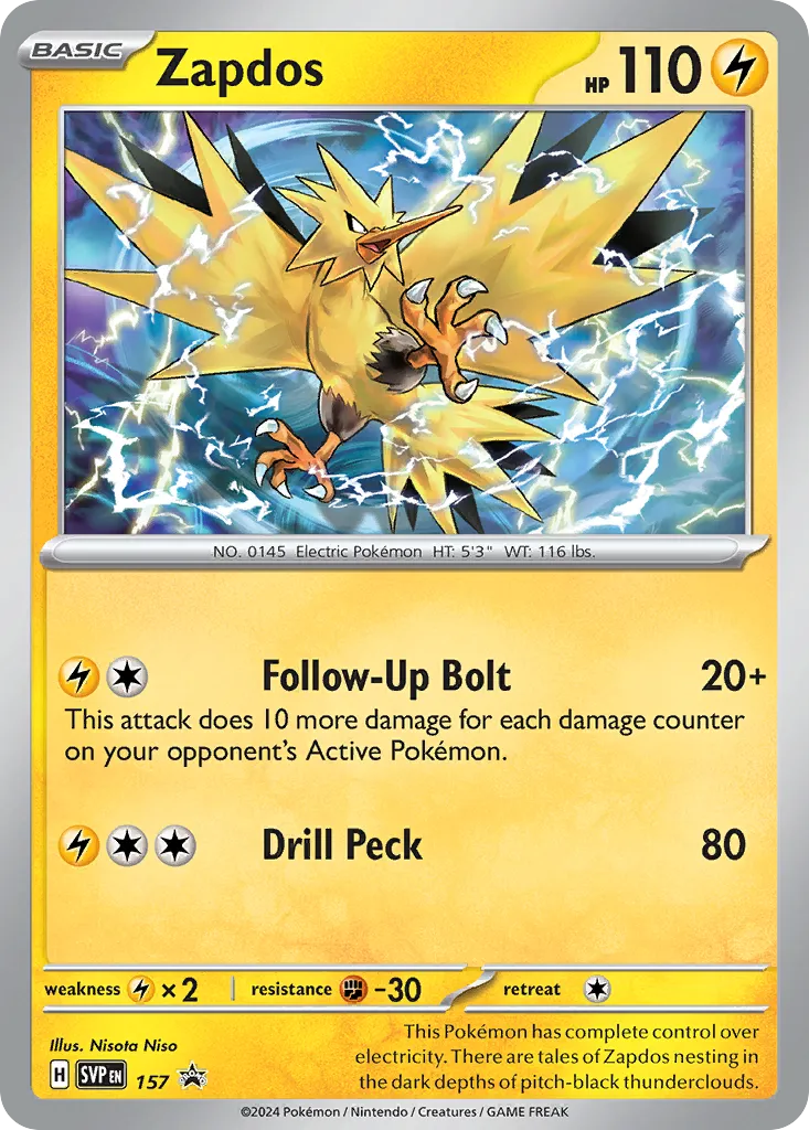 Zapdos - Scarlet & Violet Black Star Promos