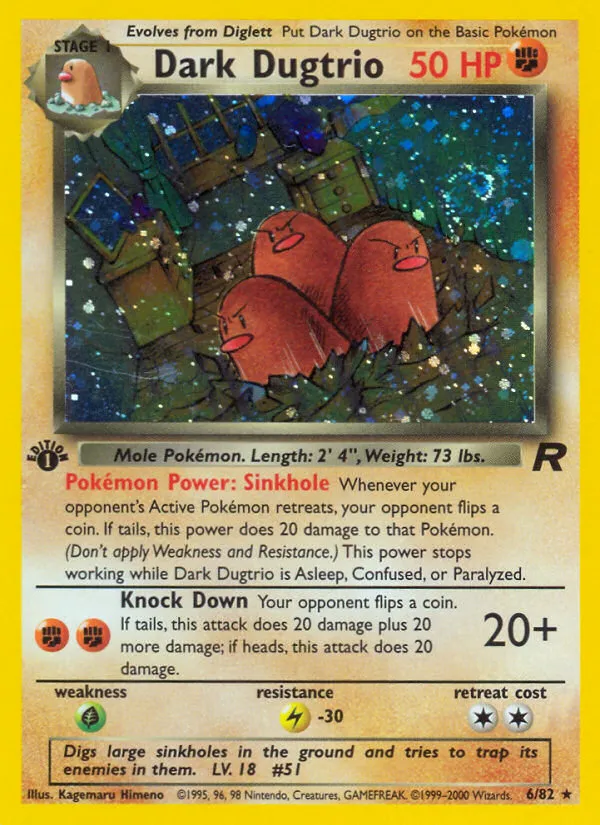 Dark Dugtrio - Team Rocket
