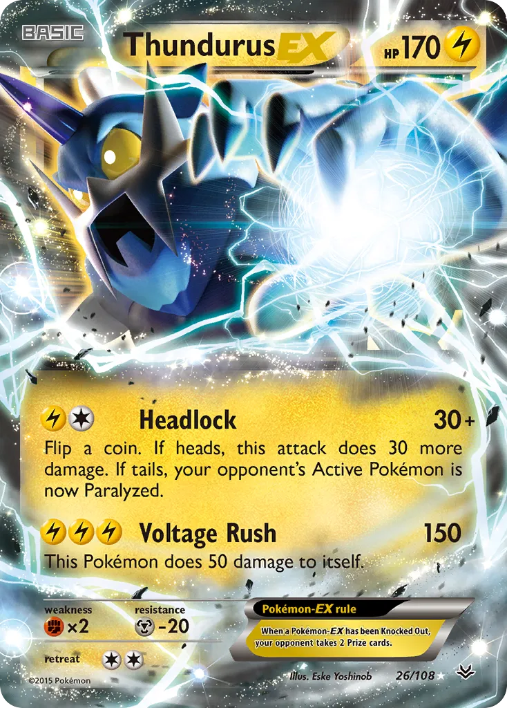 Thundurus-EX - Roaring Skies