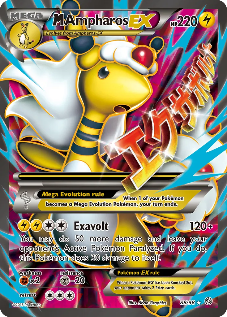 M Ampharos-EX - Ancient Origins