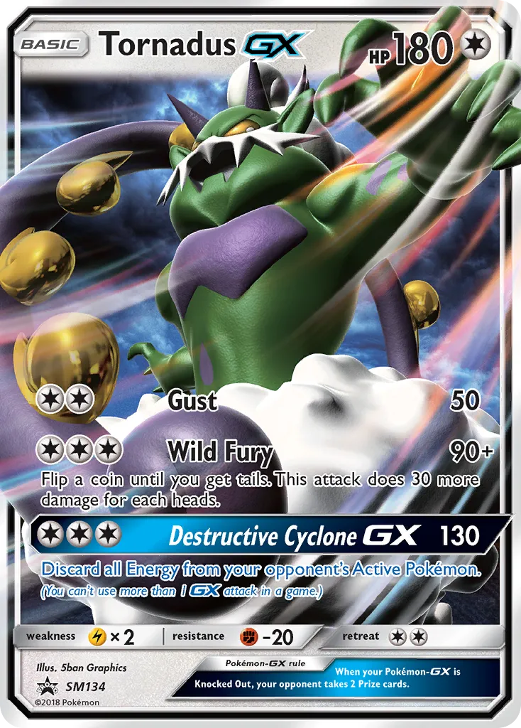 Tornadus-GX - SM Black Star Promos