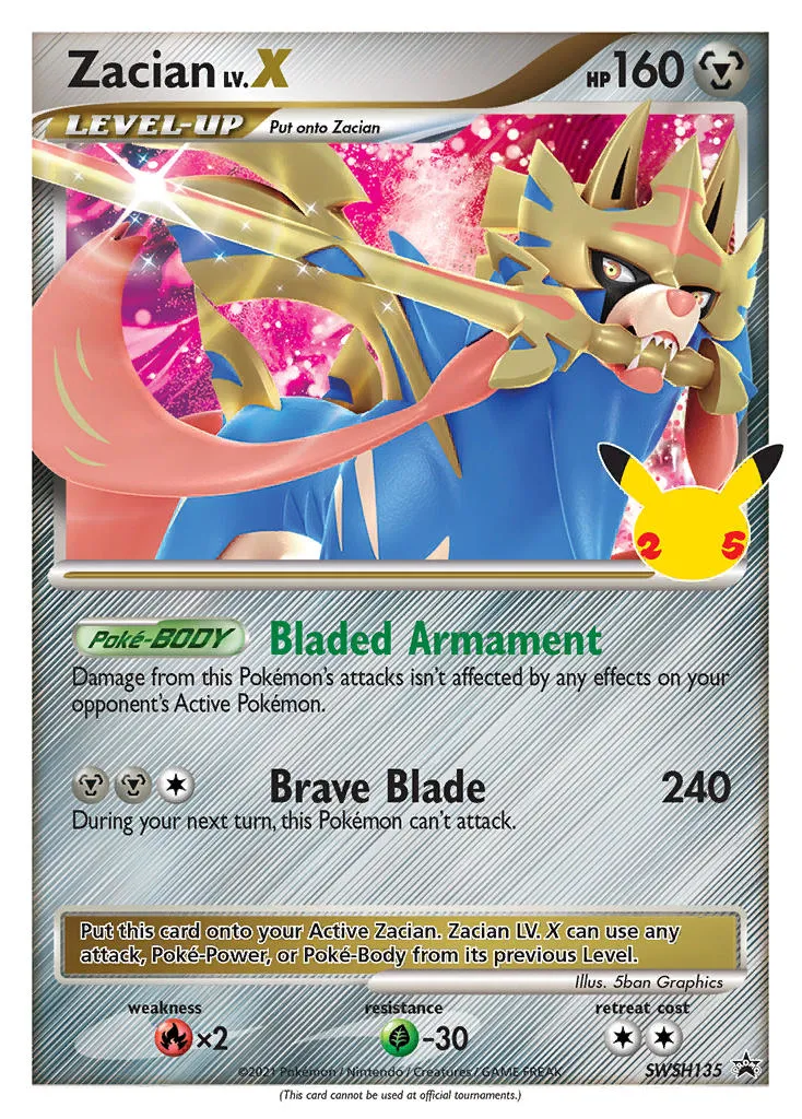 Zacian LV.X - SWSH Black Star Promos
