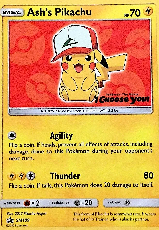 Ash's Pikachu - SM Black Star Promos