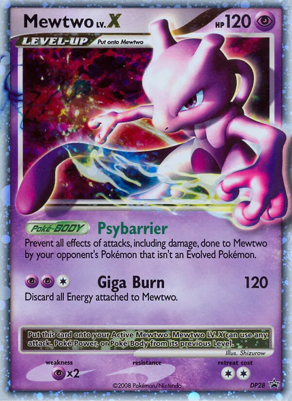 Mewtwo LV.X - DP Black Star Promos