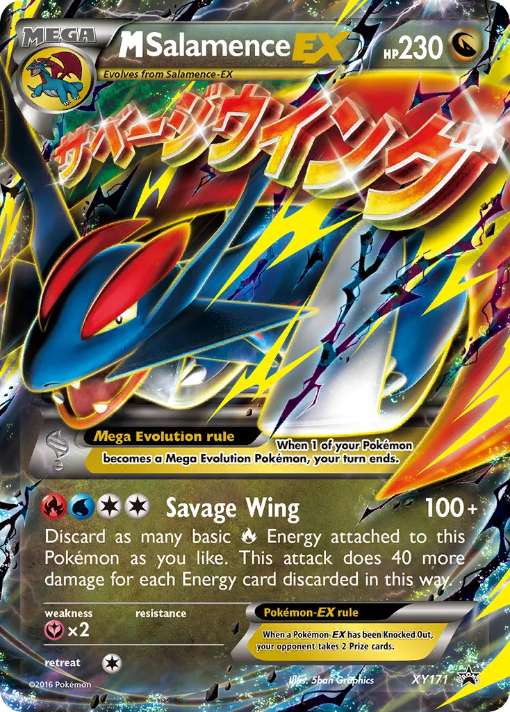 M Salamence-EX - XY Black Star Promos