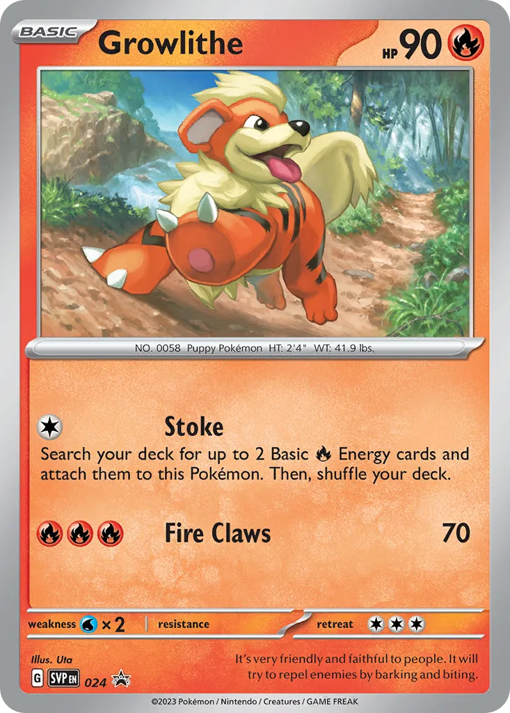 Growlithe - Scarlet & Violet Black Star Promos