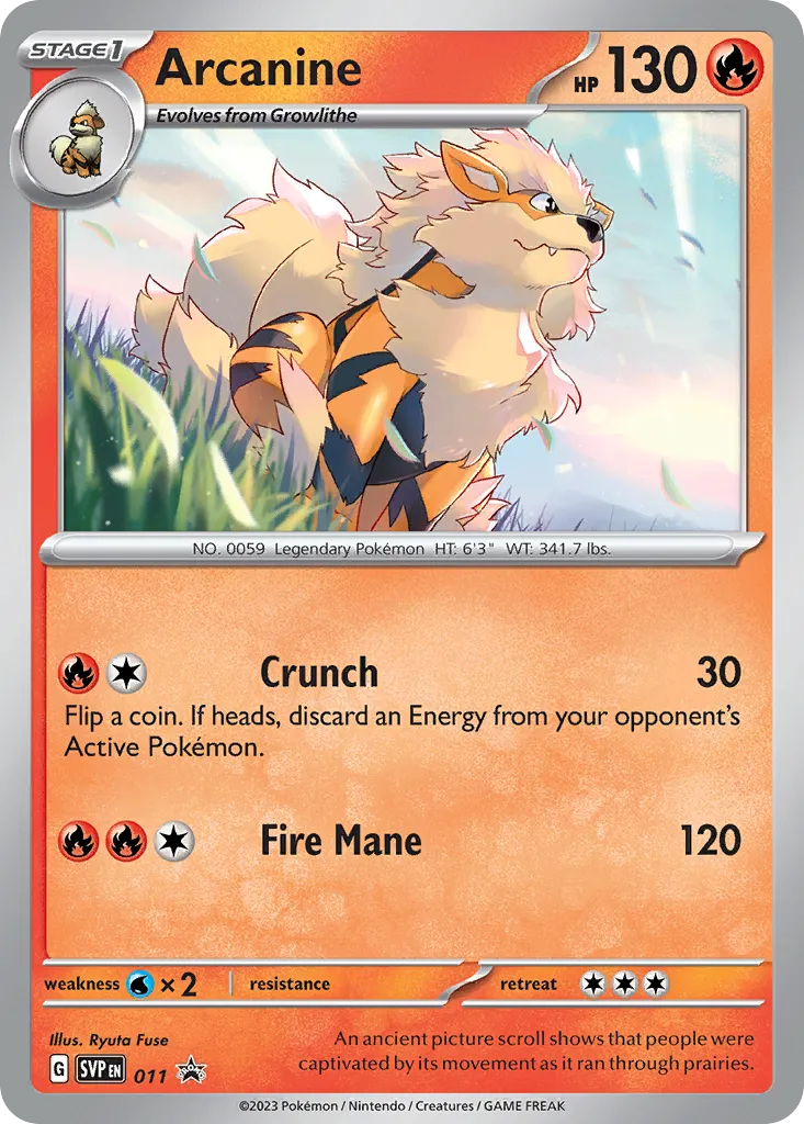 Arcanine - Scarlet & Violet Black Star Promos