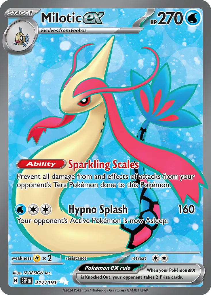 Milotic ex - Surging Sparks
