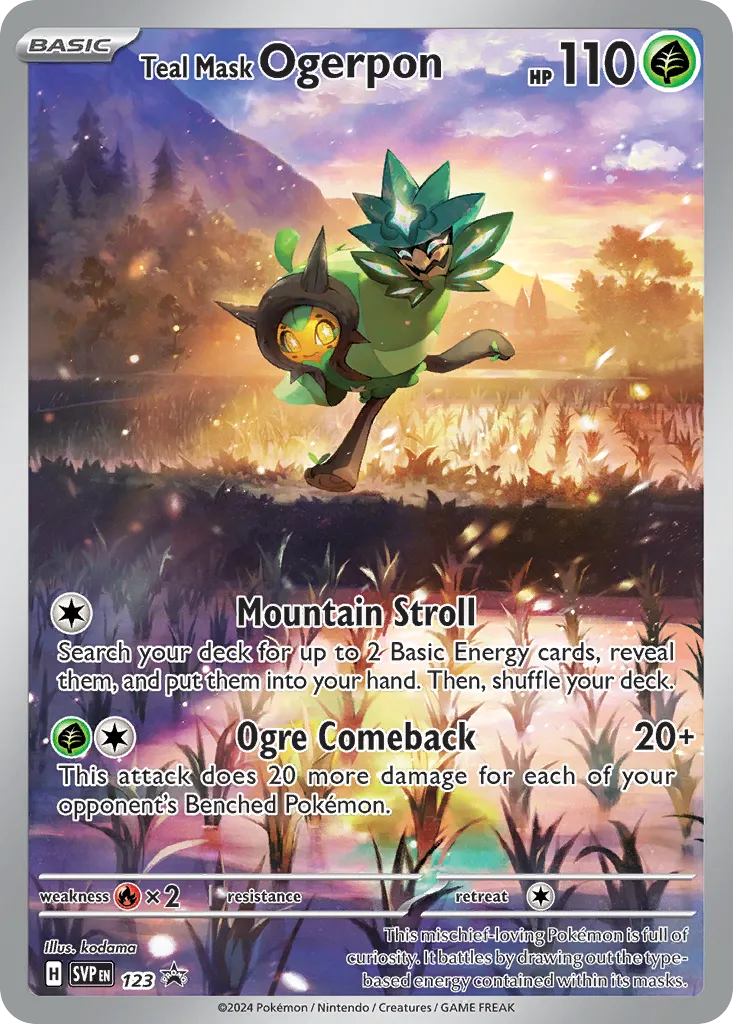 Teal Mask Ogerpon - Scarlet & Violet Black Star Promos