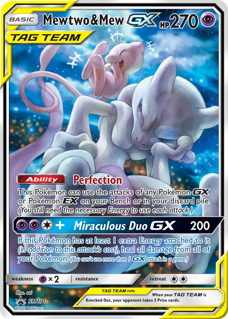 Mewtwo & Mew-GX - SM Black Star Promos