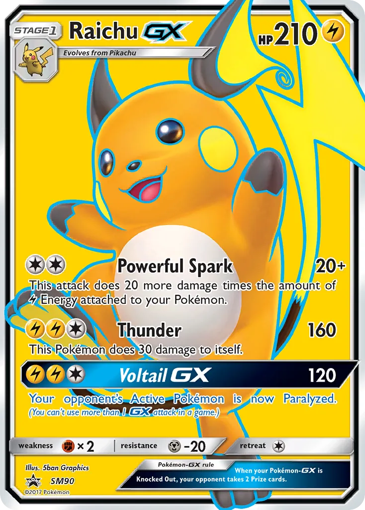 Raichu-GX - SM Black Star Promos
