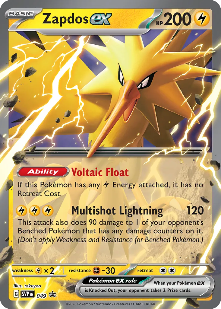 Zapdos ex - Scarlet & Violet Black Star Promos