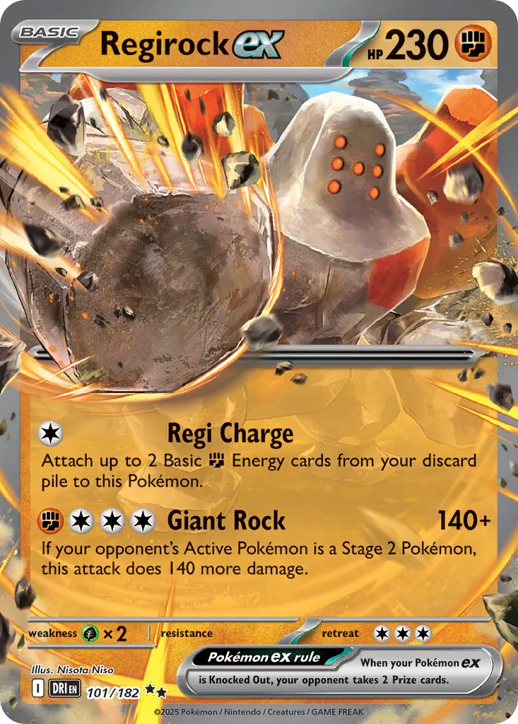 Regirock ex - Destined Rivals