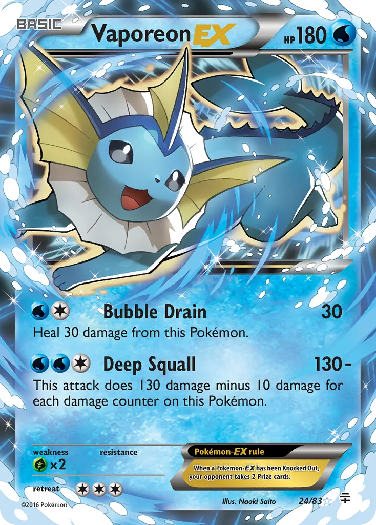 Vaporeon-EX - Generations