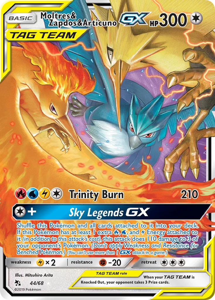 Moltres & Zapdos & Articuno-GX - Hidden Fates