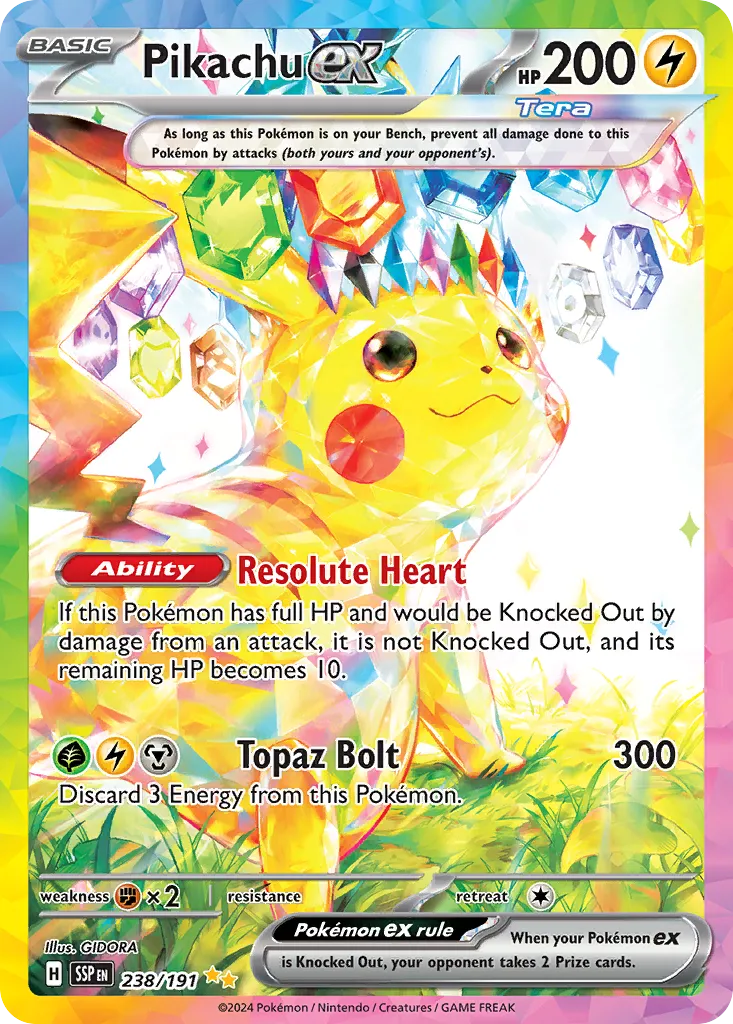 Pikachu ex - Surging Sparks