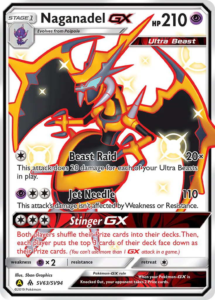 Naganadel-GX - Hidden Fates Shiny Vault