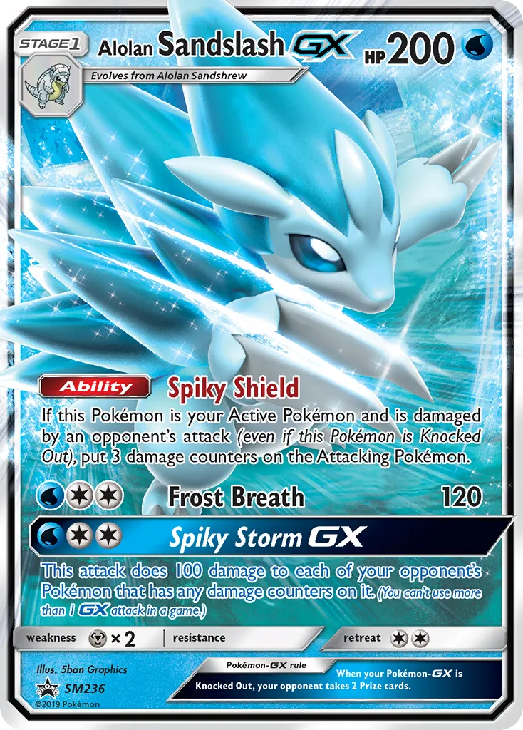 Alolan Sandslash-GX - SM Black Star Promos