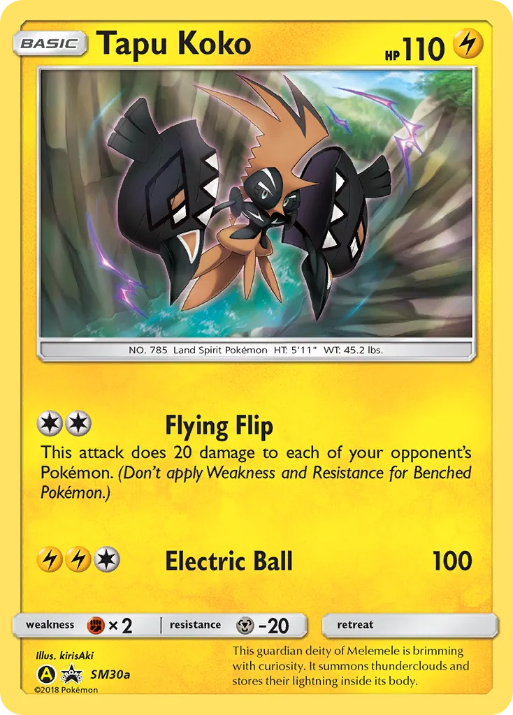 Tapu Koko - SM Black Star Promos