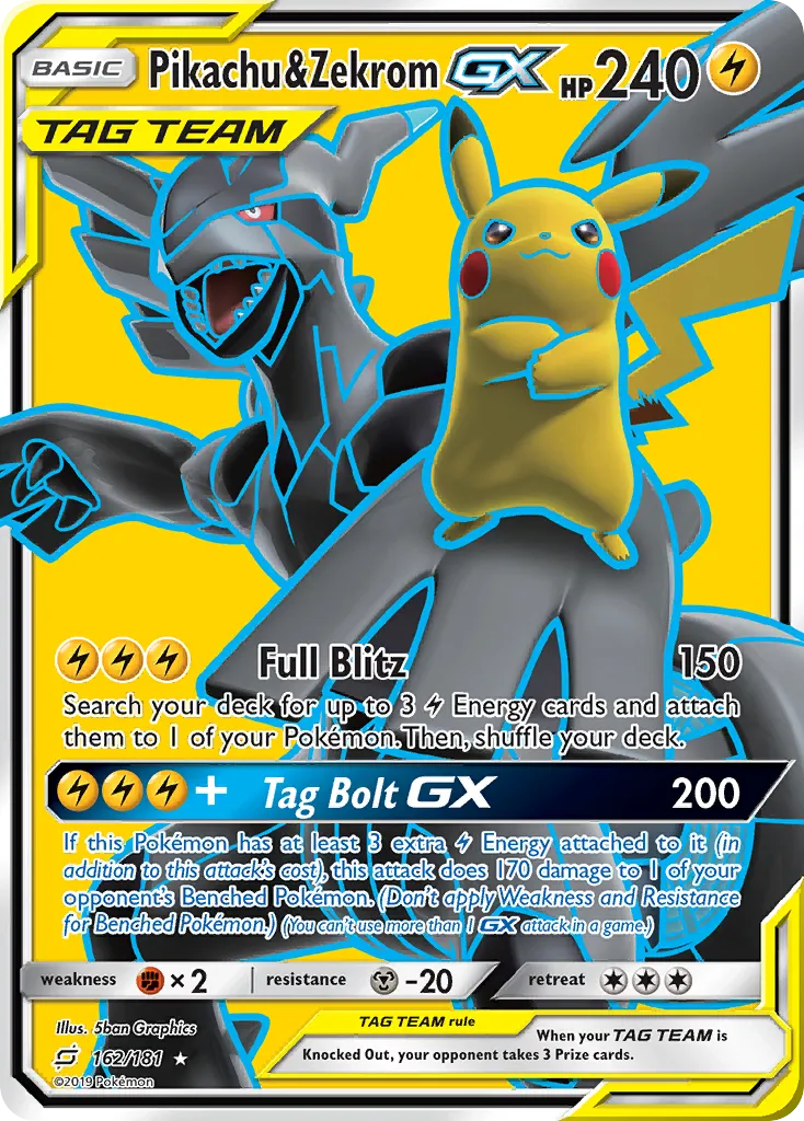 Pikachu & Zekrom-GX - Team Up
