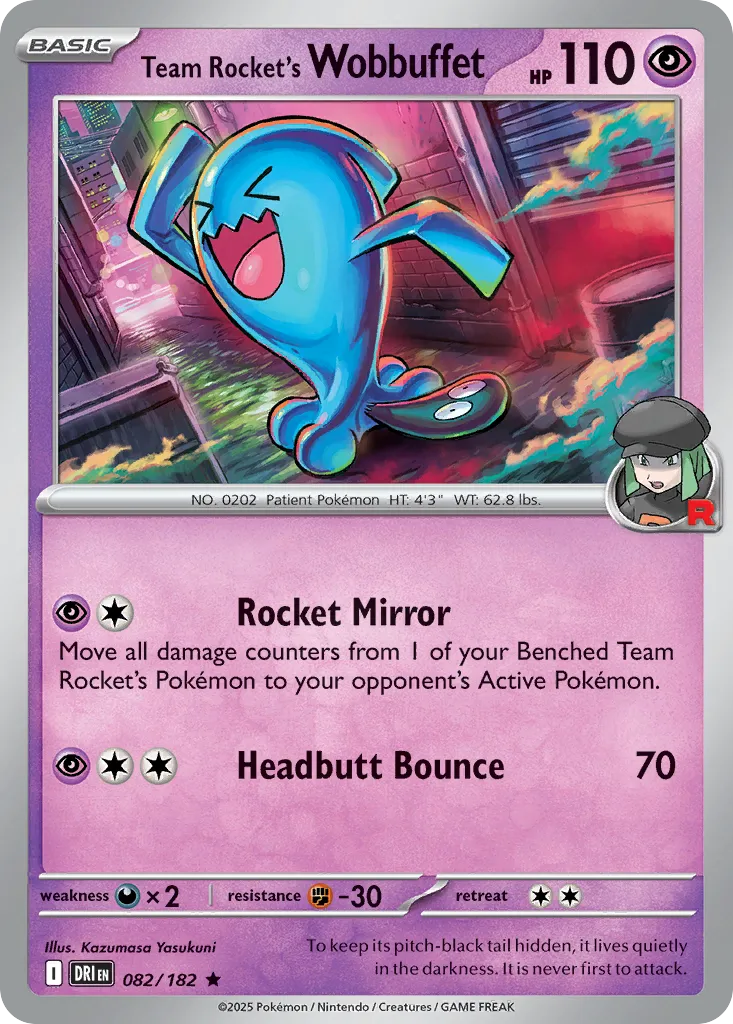 Team Rocket's Wobbuffet - Destined Rivals