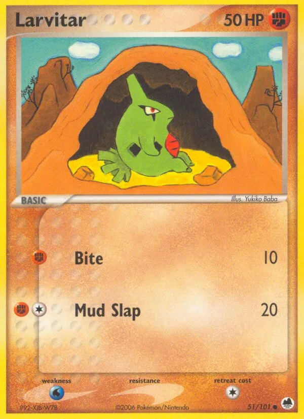 Larvitar - Dragon Frontiers