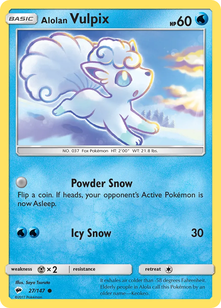 Alolan Vulpix - Burning Shadows
