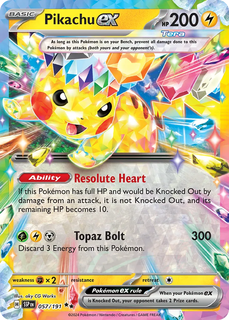 Pikachu ex - Surging Sparks