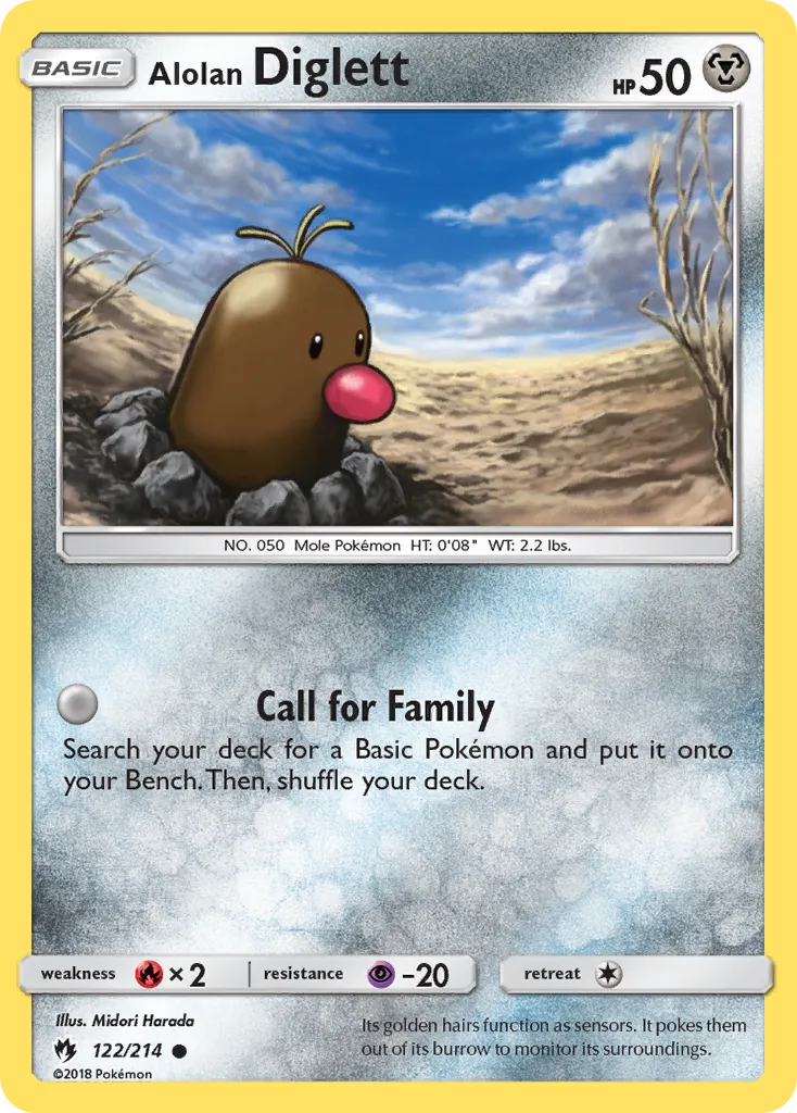 Alolan Diglett - Lost Thunder