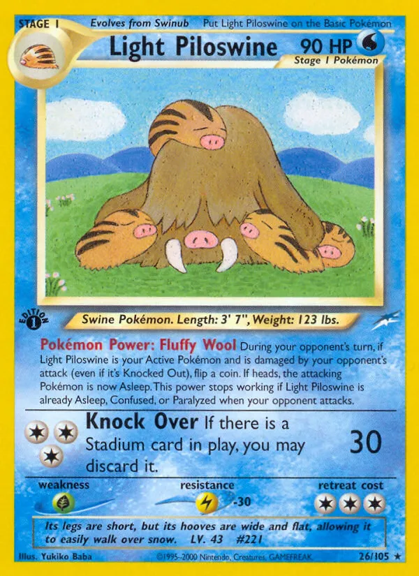 Light Piloswine - Neo Destiny
